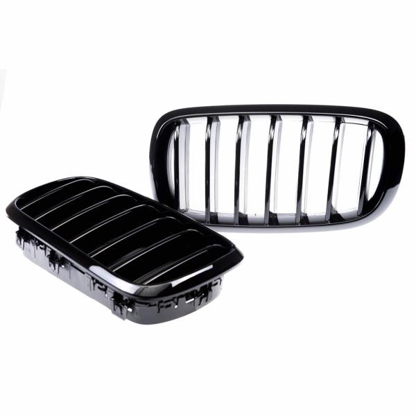 Kühlergrill / Sportgrill schwarz glanz für BMW X5 F15 F85 X6 F16 F86