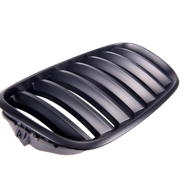 Kühlergrill / Sportgrill schwarz matt für BMW X5 X6 E70 E71 E72 08-14