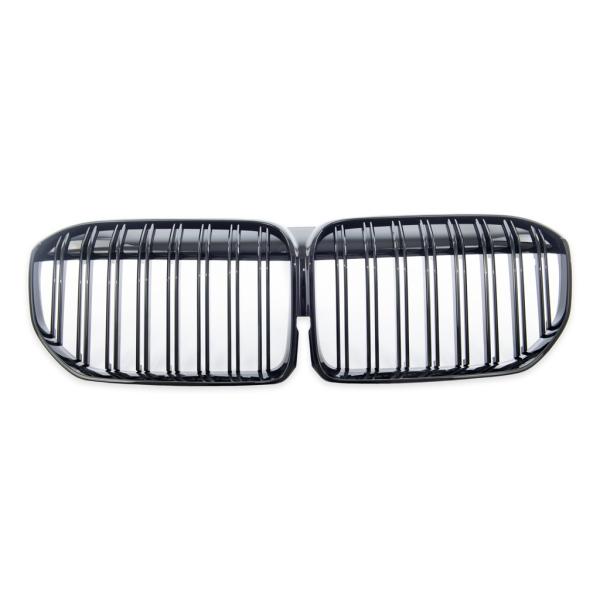 KÜHLERGRILL DOPPELSTEG GRILL PASST FÜR BMW 7ER G11 G12 LCI AB 19 SCHWARZ GLANZ