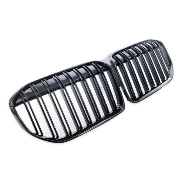 KÜHLERGRILL DOPPELSTEG GRILL PASST FÜR BMW 7ER G11 G12 LCI AB 19 SCHWARZ GLANZ