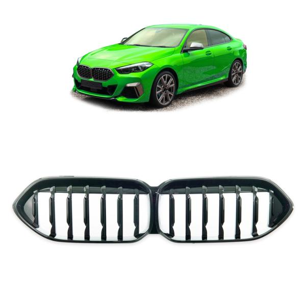 Set Sport Kühlergrill schwarz Glanz passt für BMW 2er F44 Grand Coupe