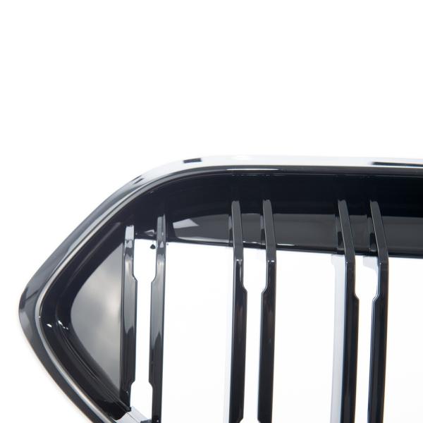 Set Sport Doppelsteg Kühlergrill schwarz Glanz passt für BMW 2er F44 Grand Coupe