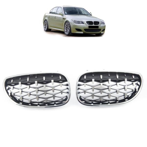 Kühlergrill / Sportgrill schwarz / chrom für BMW 5er E60 E61 03-10 alle Modelle