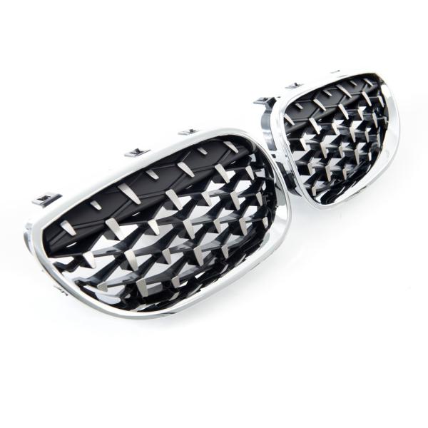 Kühlergrill / Sportgrill schwarz / chrom für BMW 5er E60 E61 03-10 alle Modelle