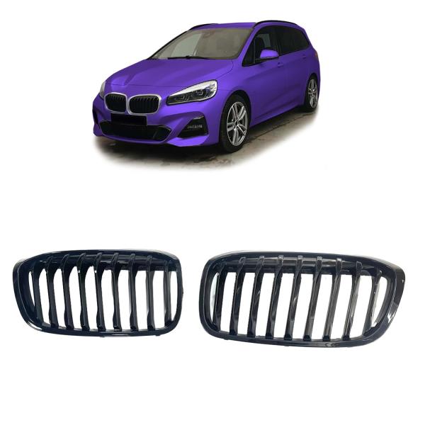 Sportgrill Kühlergrill kompatibel mit BMW 2er F45 / F46 18-21 glanz schwarz