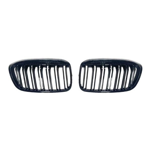 Sportgrill Kühlergrill Doppelsteg kompatibel mit BMW 2er F45 / F46 18-21 glanz schwarz