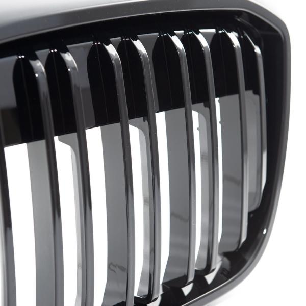Sportgrill Kühlergrill kompatibel mit BMW iX3 G08 21- glanz schwarz