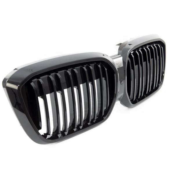 Sportgrill Kühlergrill kompatibel mit BMW iX3 G08 21- glanz schwarz