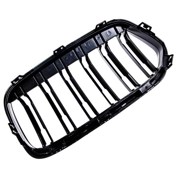 Sportgrill Kühlergrill Doppelsteg kompatibel mit BMW X2 F39 17-23 glanz schwarz
