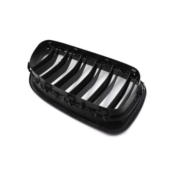Sportgrill Kühlergrill Doppelsteg kompatibel mit BMW 5er E39 95-03 matt schwarz