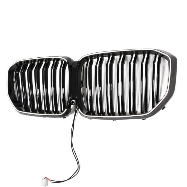 LED-Doppellamellen-Kühlergrill in Schwarz glänzend für BMW X5-Serie G05 ab 18