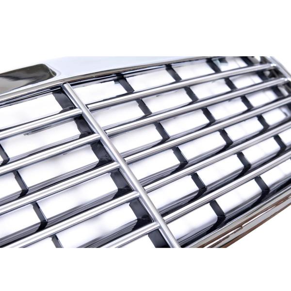 Für Mercedes C-Klasse W202 Kühlergrill Grill Chrom Schwarz 93-00