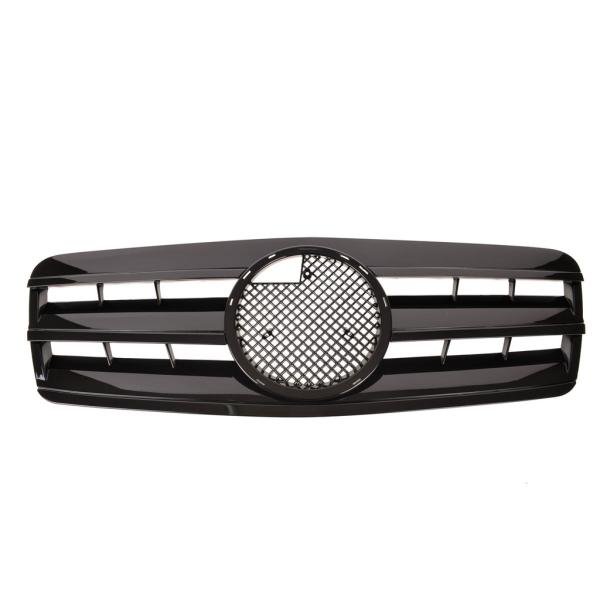 Passt für CLK W208 C208 A208 Gitter Grill Kühlergrill Schwarz glänzend 1997-2003