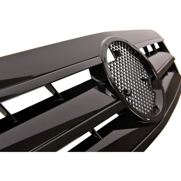 Passt für CLK W208 C208 A208 Gitter Grill Kühlergrill Schwarz glänzend 1997-2003