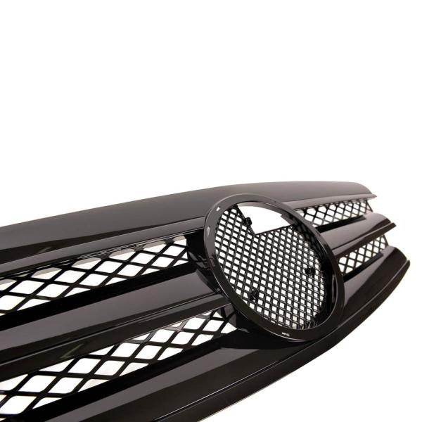 Kühlergrill Schwarz glanz für Mercedes E-Klasse W211 S211  2002 - 2006