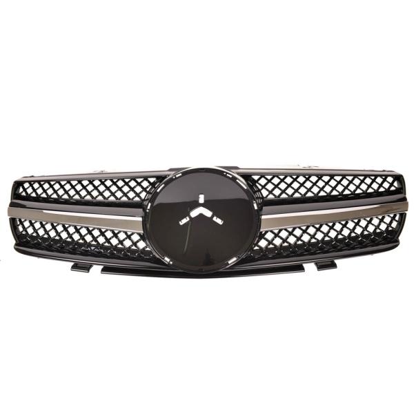 Sport Kühlergrill Schwarz Chromfür Mercedes Benz SL (R230) Vorfacelift ab 01-05