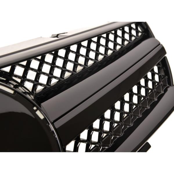 Sport Kühlergrill Schwarz glanz für Mercedes Benz SL (R230) Vorfacelift ab 01-05