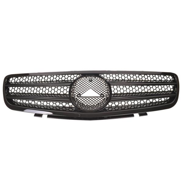 Sport Kühlergrill Schwarz glanz für Mercedes Benz SL (R230) Vorfacelift ab 01-05