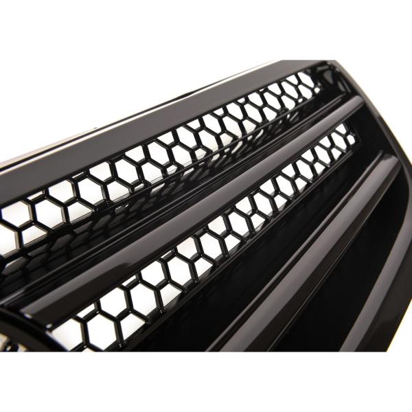 Sport Kühlergrill Schwarz glanz für Mercedes Benz SL (R230) Vorfacelift ab 01-05