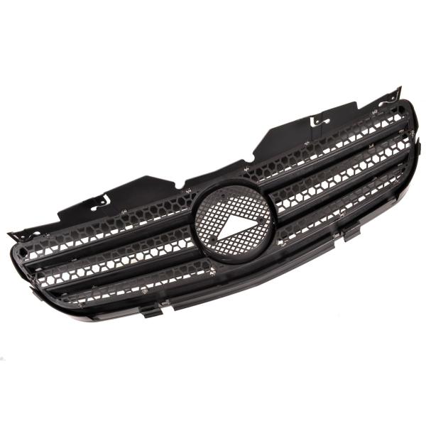 Sport Kühlergrill Schwarz glanz für Mercedes Benz SL (R230) Vorfacelift ab 01-05