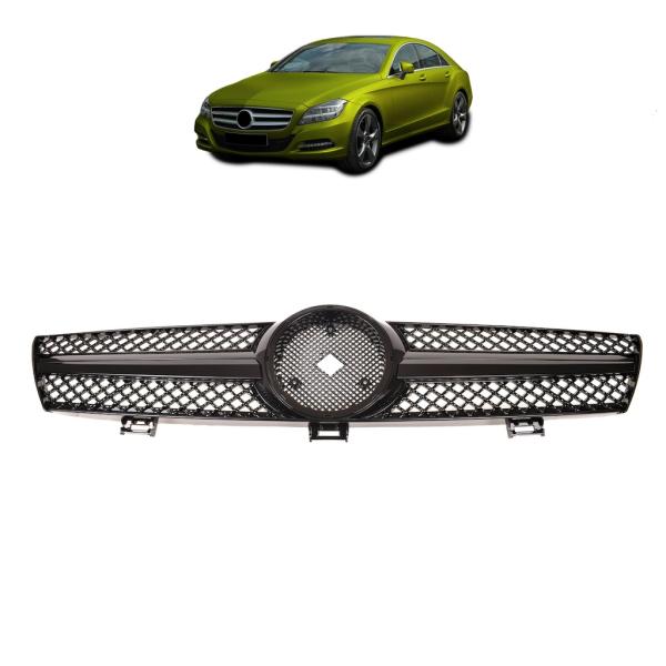 Kühlergrill Gitter glanz Schwarz passt für CLS C219 W219 04-08 kein AMG