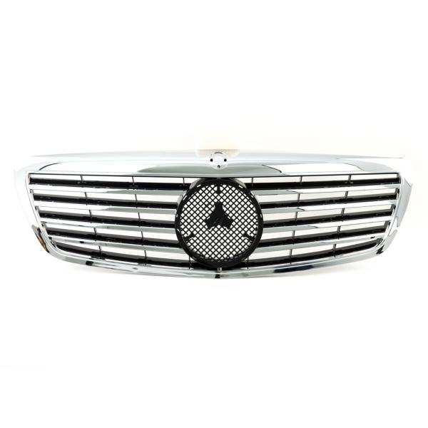 Sport Kühlergrill Chrom Silber für Mercedes Benz S-Klasse (W221) ab 2005-2006