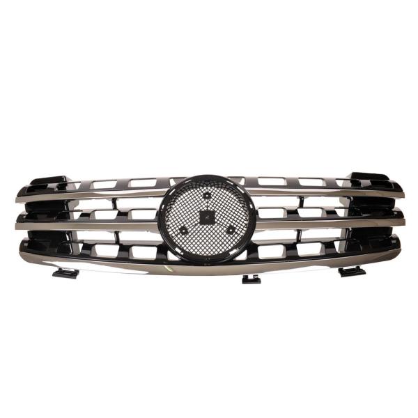 Kühlergrill Schwarz hochglanz + Chrom passend für Mercedes ML W164 05-08 Vormopf