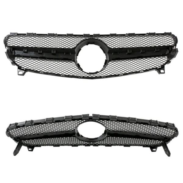 Kühlergrill Schwarz passt für Mercedes A-Klasse W176 Mopf ab 15-19 nicht A45 AMG
