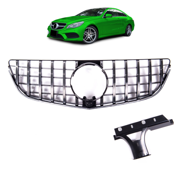 Kühlergrill Chrom passt für Mercedes E C207 A207 Mopf 13-Sport-Panamericana GT