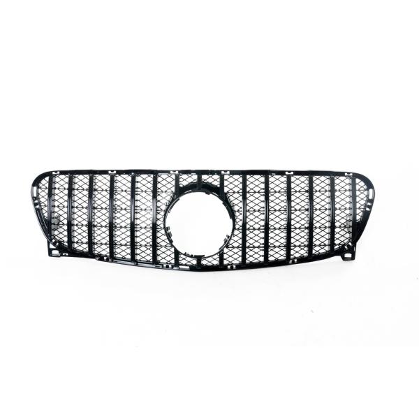 Kühlergrill Schwarz Glanz passt für Mercedes GLA X156 13-16 Sport-Panamericana