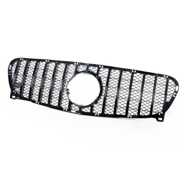 Kühlergrill Schwarz Glanz passt für Mercedes GLA X156 13-16 Sport-Panamericana