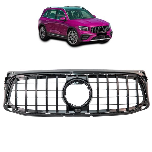 Kühlergrill Schwarz passt für Mercedes GLB X247 mit AMG Sport-Panamericana GT