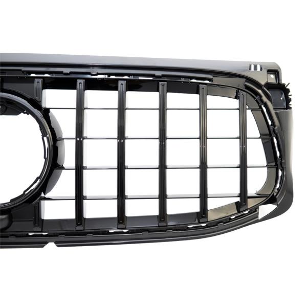 Kühlergrill Schwarz passt für Mercedes GLB X247 mit AMG Sport-Panamericana GT