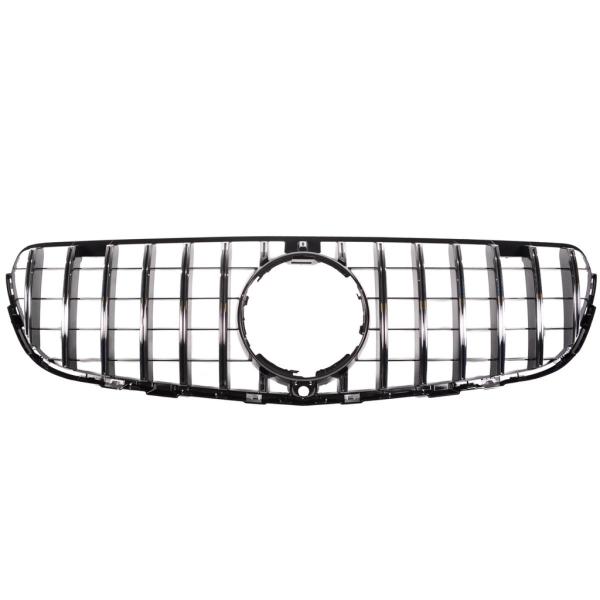 Kühlergrill Schwarz Chrom passt für Mercedes GLC X253 +Sport-Panamericana GT