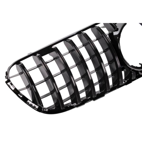 Kühlergrill Schwarz für Mercedes GLC X253 + Kamera Sport-Panamericana GT