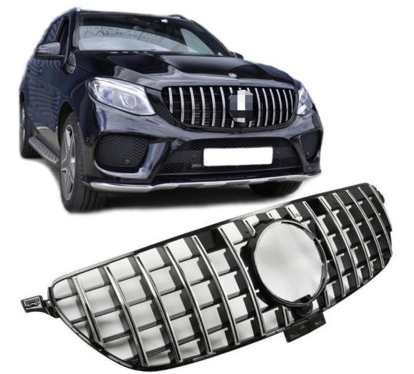 Kühlergrill Schwarz/ chrom für Mercedes GLE C292 Coupe 2015-  Panamericana GT