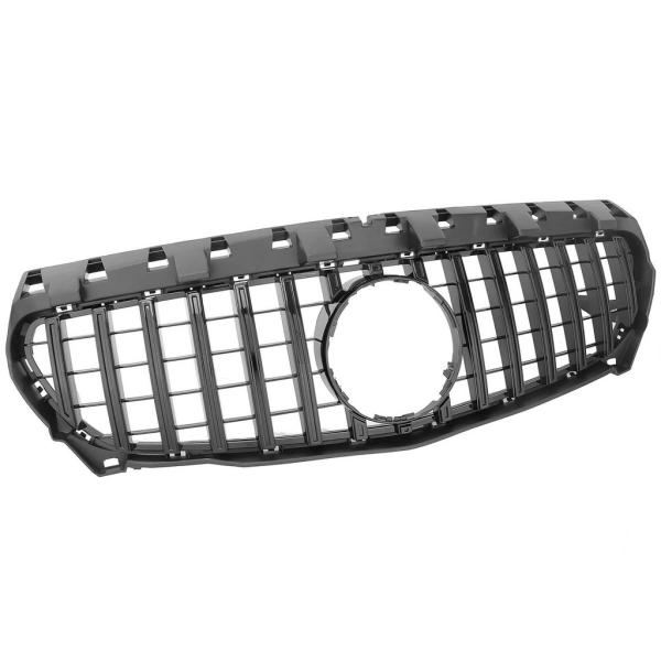 Kühlergrill schwarz glanz passt an Mercedes W117 CLA 13-16 Sport-Panamericana GT