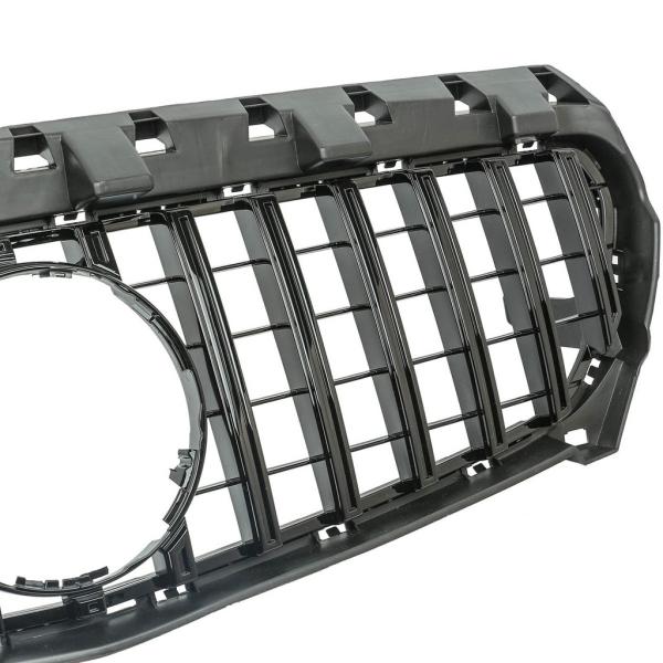 Kühlergrill schwarz glanz passt an Mercedes W117 CLA 13-16 Sport-Panamericana GT