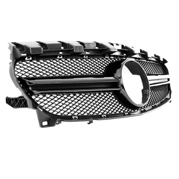 Sport Kühlergrill Schwarz Glanz passt für Mercedes C117 W117 CLA Mopf + 45 AMG