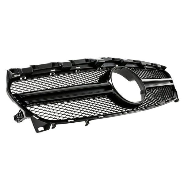 Sport Kühlergrill Schwarz Glanz passt für Mercedes C117 W117 CLA Mopf + 45 AMG