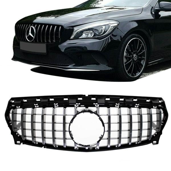 Kühlergrill schwarz / glanz für Mercedes CLA 117 16-19 Sport-Panamericana GT
