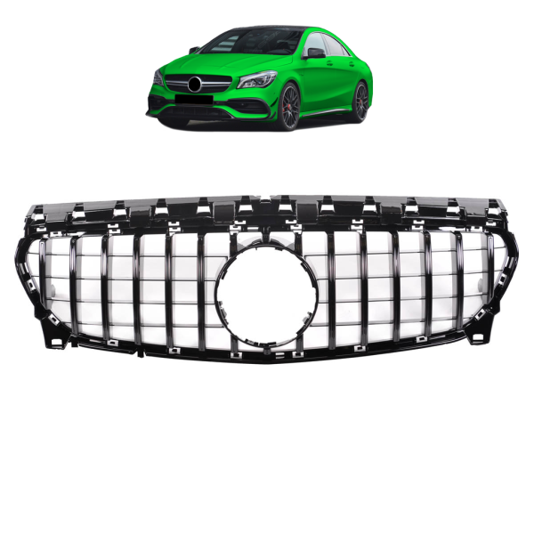Kühlergrill schwarz / glanz für Mercedes CLA 117 16-19 Sport-Panamericana GT