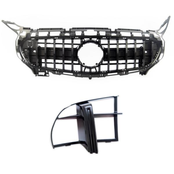 Kühlergrill Frontgrill schwarz passt für AMG GT C190 ab 14-17 Sport-Panamericana