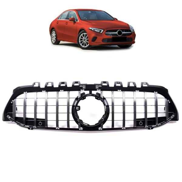 Kühlergrill Schwarz chrom für Mercedes A-Klasse W177 & Sport-Panamericana GT