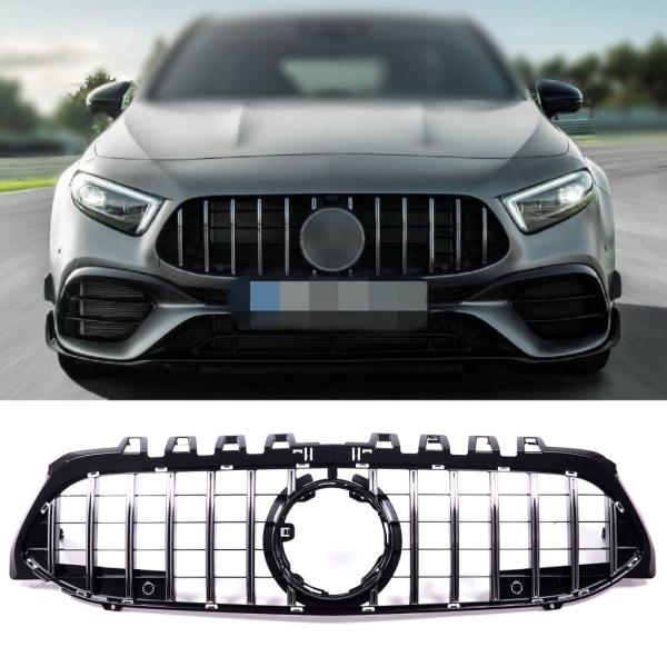 Kühlergrill Schwarz chrom für Mercedes A-Klasse W177 & Sport-Panamericana GT