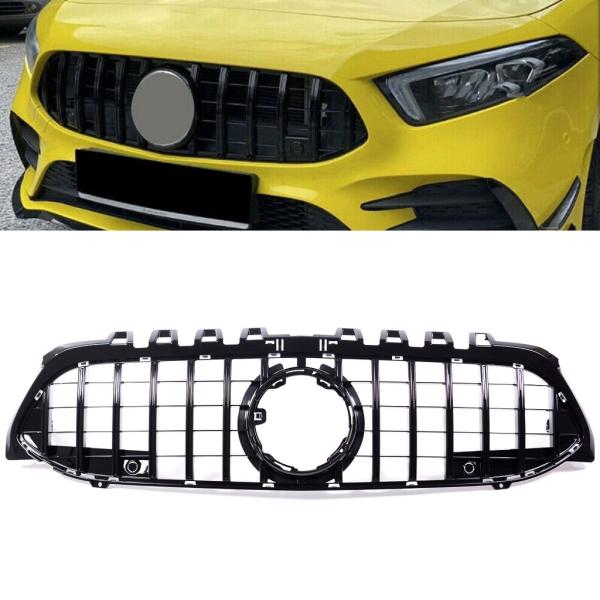 Kühlergrill Schwarz glanz für Mercedes A-Klasse W177 & Sport-Panamericana GT
