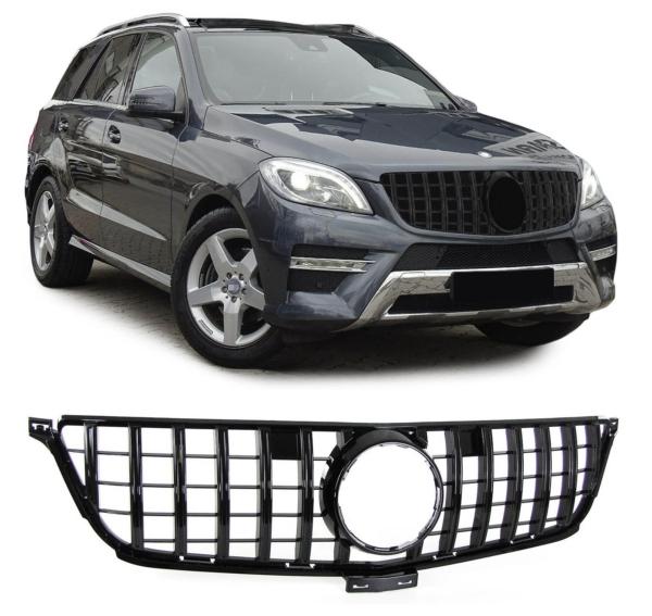 Kühlergrill Schwarz passt für Mercedes ML W166 bis 2015 Sport-Panamericana GT