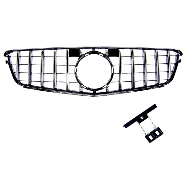 Kühlergrill Schwarz chrom für Mercedes W204 S204 C204 Panamericana 07-15