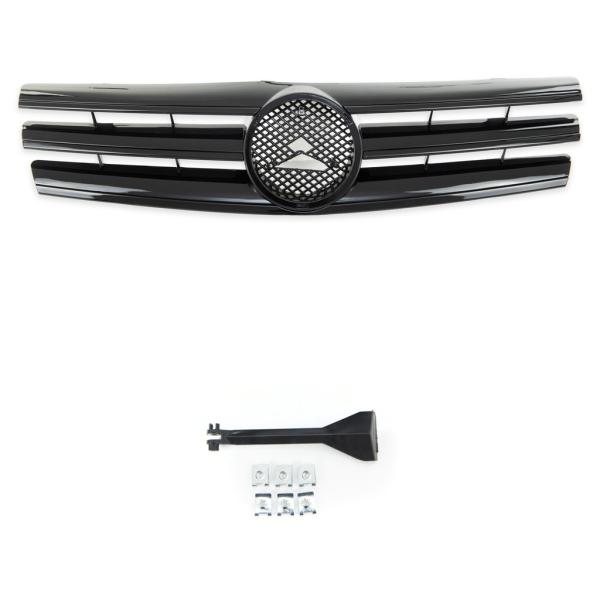 Sport Kühlergrill Schwarz glanz für Mercedes Benz SL (R129) ab 1989-2001