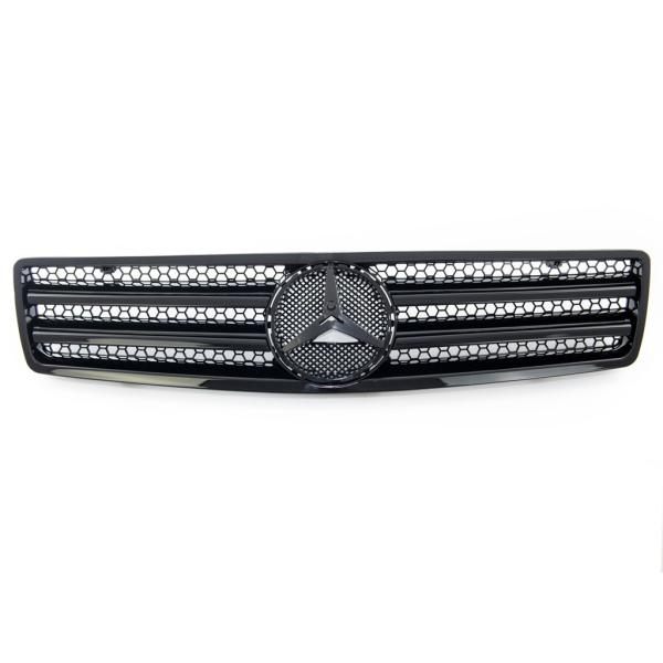 Sport Kühlergrill Schwarz glanz für Mercedes Benz SL (R129) ab 1989-2001